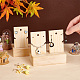 PandaHall Elite 2 Sets 2 Style Rectangle Wooden Earring Card Display Stands EDIS-PH0001-41-3
