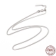 Rhodinierte Weizenketten-Halskette aus 925 Sterlingsilber für Damen X-STER-I021-04P-2
