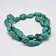 Dyed Nuggets Natural Howlite Beads Strands G-M139-11-A-2