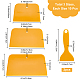 Craspire プラスチックスクレーパー  ラミネートツール  車のビニール保護フィルムのインストール ツール  ゴールド  9.7~15.5x5.7~8.7x0.2~0.3cm  5個/袋 FIND-CP0001-27-2