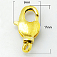 Brass Swivel Lobster Claw Clasps KK-E100-17x9mm-G-NF-1