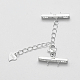 925 Sterling Silver Cubic Zirconia Chain Extender STER-K170-08-4