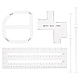 Пользовательские линейки акриловых шаблонов&nbsp;DIY-PH0023-94-7