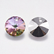 Faceted Glass Rhinestone Charms RGLA-F049-8mm-001VO-2