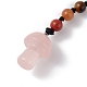 7 porte-clés en perles de pierres précieuses chakra KEYC-F036-01A-2