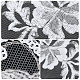 Gorgecraft 2 компл. цветок полиэстер вышивка украшения аксессуары DIY-GF0005-70C-4