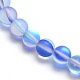 Chapelets de perles en pierre de lune synthétique G-F142-10mm-08-3