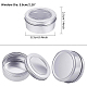 BENECREAT 10 Pcs 150ml Aluminum Tin Jars CON-BC0004-80-2
