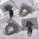 SuperZubehör 4 Stück 2 Stile Eisen Mode Quaste Epaulette FIND-FH0008-09-4