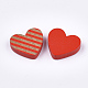 Painted Natural Wooden Cabochons X-WOOD-Q040-013-M-3