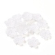 5-petal transparentes bolitas de acrílico OACR-A017-13-4