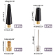 CHGCRAFT 8 Sets Brass & Iron Pump Needle Nozzle Adapter Kit TOOL-CA0001-16-2