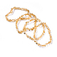 Bracelets élastiques à perles de citrine naturelles BJEW-K213-62-1