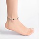 Glass Pearl Anklets AJEW-AN00060-04-3