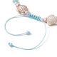Bracelet de cheville en perles tressées AJEW-AN00563-4