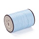 ラウンドワックスポリエステル糸ストリング  マイクロマクラメコード  ツイストコード  革縫い用  ミックスカラー  0.8mm  約54.68ヤード（50m）/ロール YC-D004-02E-M-3