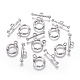 Alloy Ring Toggle Clasps PALLOY-J154-54AS-1