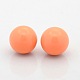 Perles en laiton peintes rondes de bombe sans perforation KKB-J001-06-1