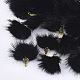 Décorations pendantes de pompon en fausse fourrure de vison FIND-S300-37A-1