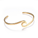 304 Stainless Steel Cuff Bangles BJEW-G611-01G-2
