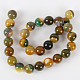 Chapelets de perles rondes en pierre d'agate naturelle G-E236-07-2