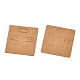 Карточки для демонстрации сережек из крафт-бумаги с отверстием для подвешивания EDIS-N010-01-3