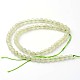 Faceted Natural New Jade Round Beads Strands G-F261-05-6mm-2