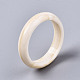 不透明な樹脂の指輪  天然石風  パパイヤホイップ  usサイズ8 3/4(18.7mm) RJEW-T013-004-A01-4