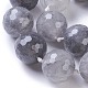 Nuvoloso naturale perle di quarzo fili G-E524-08-25mm-3