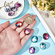 Nbeads 20 pièces breloques de bijoux bouton pression chat lumineux FIND-NB0003-25-3