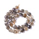 Brins de perles de sunstone noirs naturels G-L492-06B-06B-3