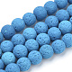 Synthetic Lava Rock Beads Strands G-S277-6mm-07-1