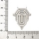 Латунные подвески с кубическим цирконием KK-D536-12P-3