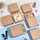 Cajas de cajón de regalo de almacenamiento de papel kraft CON-WH0095-56D-5