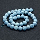 Natural Aquamarine Beads Strands G-P342-10A-10mm-AB+-2