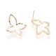 Brass Stud Earrings X-KK-T027-105-2