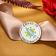 Globleland 9 pz salute spilla in banda stagnata unisex perni accessori borsa covid-19 perni vaccino bottoni per souvenir squadra festa JEWB-WH0012-014-6