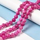 Natural Dyed Jade Beads Strands G-M402-C04-01-2