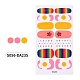 Красочные цветочные тартан полное покрытие блестящие обертывания для ногтей лак для ногтей наклейки MRMJ-S056-DA235-2