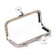Iron Purse Frame Handle with Solid Color Acrylic Beads FIND-S092AB-D01-2