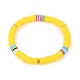 Handmade Polymer Clay Heishi Beads Stretch Bracelets BJEW-JB05304-02-1