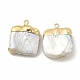 Colgantes de perlas keshi naturales barrocas PEAR-P004-27KCG-3