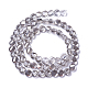 Chapelets de perles en verre électroplaqué EGLA-J149-B-PL01-2
