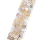 Brins de perles d'agate naturelle à bandes / rayées G-C038-02F-1