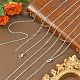 Ensemble de colliers de chaînes de câbles en fer 6 pièces pour femmes MAK-YW0001-06-4