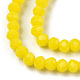 Chapelets de perles en verre opaque de couleur unie EGLA-A034-P2mm-D04-3
