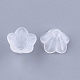 5-Petal Transparent Acrylic Bead Caps X-MACR-S362-05-2