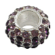 Glass Rhinestone European Beads X-BSAPH007-2-1