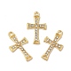 Подвески из сплава с хрустальными стразами ALRI-M019-04G-3