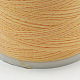 丸いメタリック糸  刺しゅう糸  3プライ  ライトカーキ  0.4mm  約1093.61ヤード（1000m）/ロール MCOR-G001-0.4mm-23-3